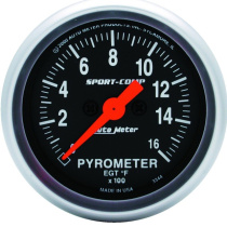 EGT-mätare 52mm 1600ºF (Digital Stepper-motor) SPORT-COMP